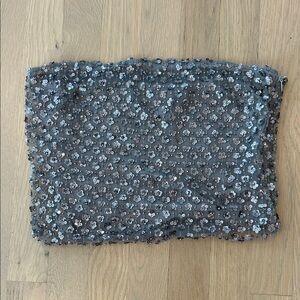 Urban Outfitters Gray Sequin tube top